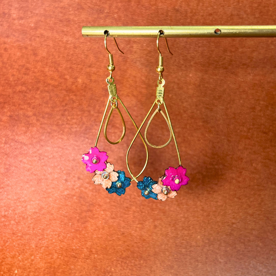 Boucles Lotus goutte