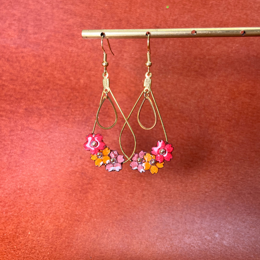 Boucles Lotus goutte