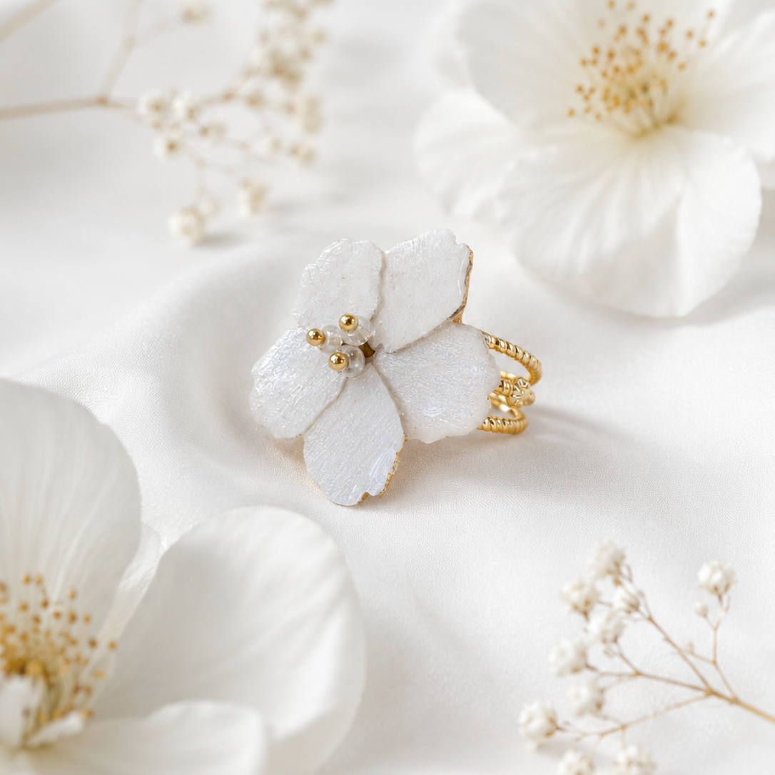 Bague Sakura en bois