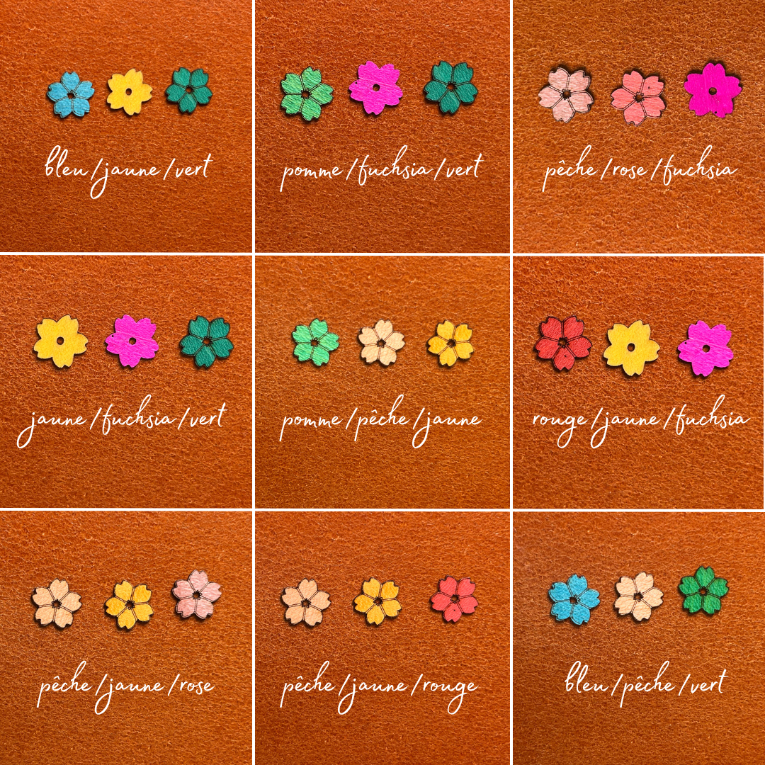 Boucles Lotus goutte